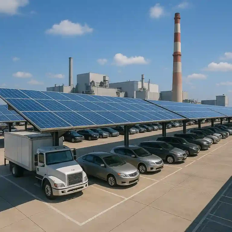 Modern Commercial Solar Carport Design
