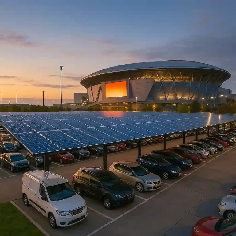 Photovoltaic Parking Shade Structure for Businesses
