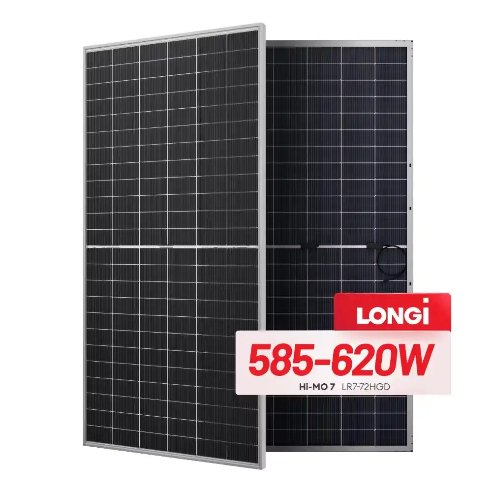600W Longi Hi-MO 7 Solar Panel – N-Type TOPCon high efficiency module for utility and commercial solar projects