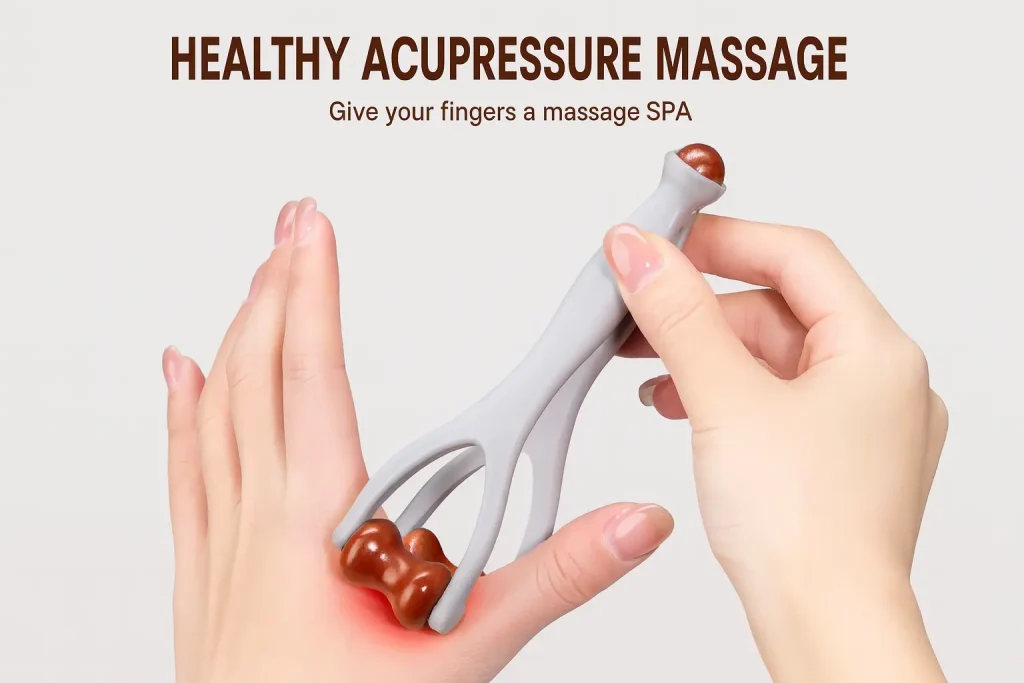 Wooden Acupressure Comb for Headache Relief - Gua Sha Scalp Massage Tool