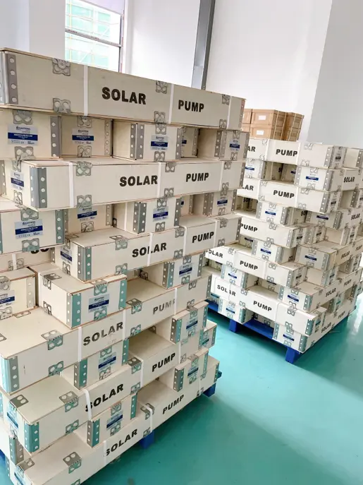 SUNOLUXE Solar Water Pump Product Packaging for Safe Delivery and Export