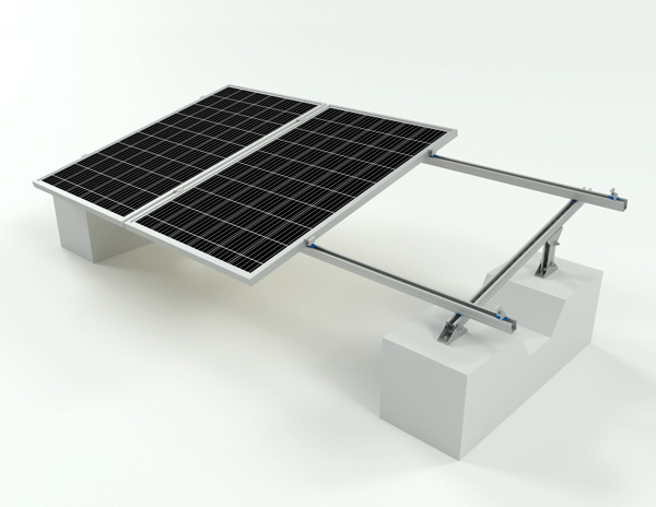 SUNOLUXE Lightweight Flat Roof Solar Mount – Easy Installation PV Bracket for Rooftop Solar Panels