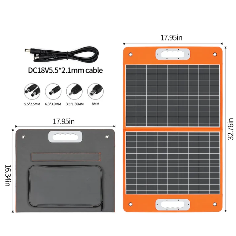 FlashFish portable power station with solar panel, ideal for outdoor and emergency backup