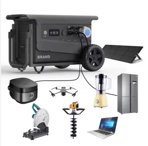 Waterproof Outdoor Solar Power Station 5kW LiFePO4 for Emergency and RV Use