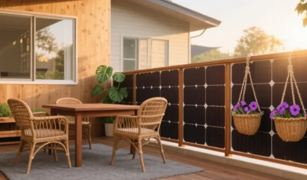 Balcony solar power for apartments and homes