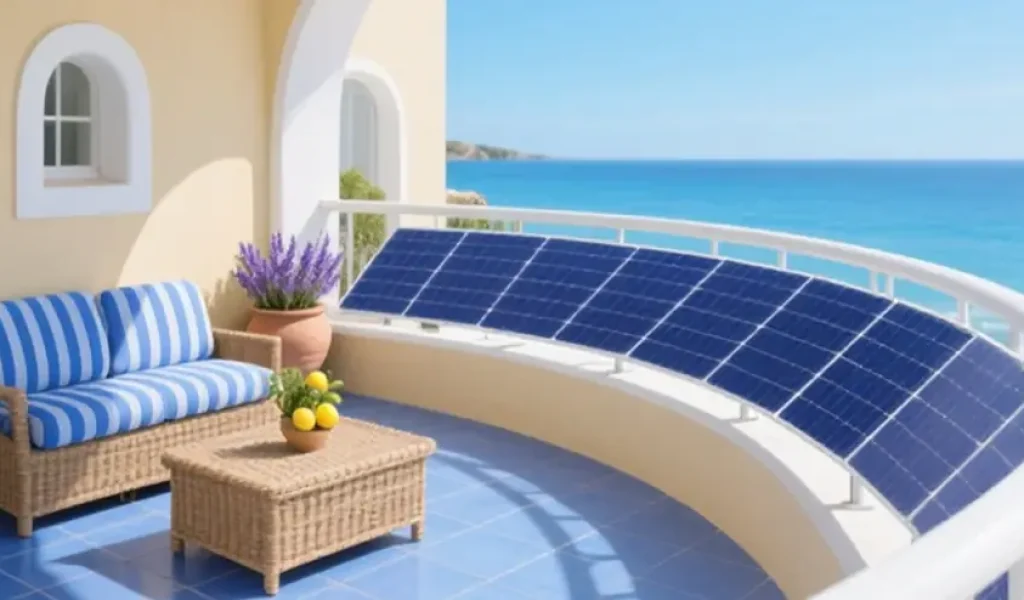Balcony solar PV renewable energy kit