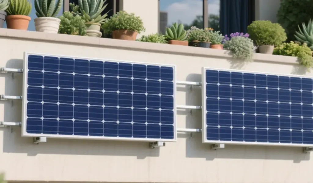 Renewable balcony solar electricity system